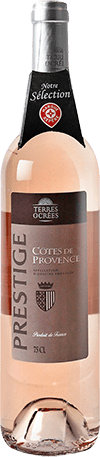Bouteille de vin rose — AOP(1) VIN ROSÉ CÔTES DE PROVENCE PRESTIGE TERRES OCRÉES
