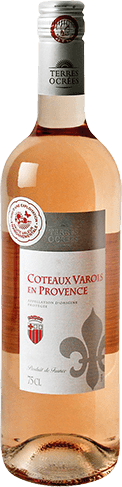 Bouteille de vin rose — AOP(1) VIN ROSÉ COTEAUX VAROIS EN PROVENCE* TERRES OCRÉES