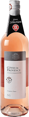 Bouteille de vin rose — AOP(1) VIN ROSÉ CÔTES DE PROVENCE TERRES OCRÉES