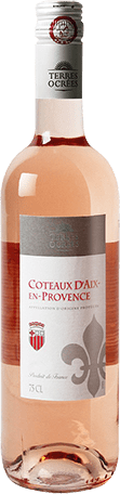 Bouteille de vin rose — AOP(1) VIN ROSÉ COTEAUX D’AIX-ENPROVENCE TERRES OCRÉES