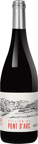 Bouteille de vin rouge — IGP(2) VIN ROUGE ARDÈCHE PONT D’ARC