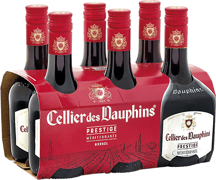Bouteille de vin rouge — IGP(2) VIN ROUGE MÉDITERRANÉE PRESTIGE CELLIER DES DAUPHINS