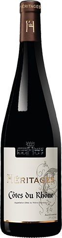 Bouteille de vin rouge — AOC(3) VIN ROUGE CÔTES DU RHÔNE HÉRITAGES