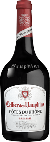 Bouteille de vin rouge — AOP(1) VIN ROUGE CÔTES DU RHÔNE PRESTIGE CELLIER DES DAUPHINS