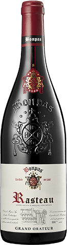 Bouteille de vin rouge — AOP(1) VIN ROUGE RASTEAU BONPAS