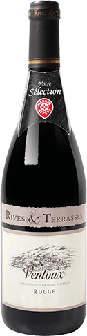 Bouteille de vin rouge — AOP(1) VIN ROUGE VENTOUX RIVES & TERRASSES