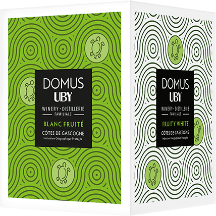 Bouteille de vin blanc — IGP(2) VIN BLANC CÔTES DE GASCOGNE FRUITÉ DOMUS UBY