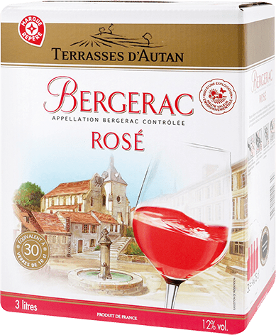Bouteille de vin rose — AOP(1) VIN ROSÉ BERGERAC* TERRASSES D’AUTAN