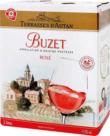 Bouteille de vin rose — AOP(1) VIN ROSÉ BUZET* TERRASSES D’AUTAN