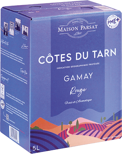 Bouteille de vin rouge — IGP(2) VIN ROUGE CÔTES DU TARN GAMAY JL. PARSAT
