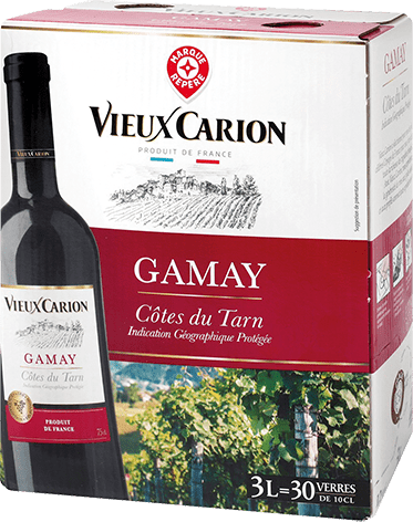 Bouteille de vin rouge — IGP(2) VIN ROUGE CÔTES DU TARN GAMAY VIEUX CARION