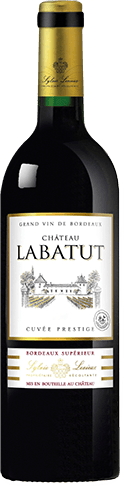 Bouteille de vin rouge — AOP(1) VIN ROUGE BORDEAUX SUPÉRIEUR* CHÂTEAU LABATUT CUVÉE PRESTIGE