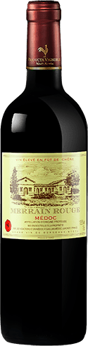 Bouteille de vin rouge — AOP(1) VIN ROUGE MÉDOC MERRAIN ROUGE