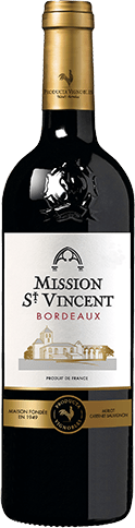 Bouteille de vin rouge — AOP(1) VIN ROUGE BORDEAUX MISSION ST VINCENT