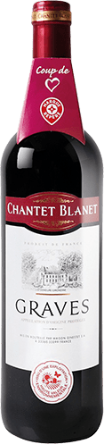 Bouteille de vin rouge — AOP(1) VIN ROUGE GRAVES* CHANTET BLANET