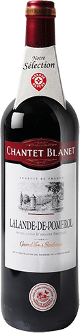 Bouteille de vin rouge — AOP(1) VIN ROUGE LALANDE-DE-POMEROL* CHANTET BLANET