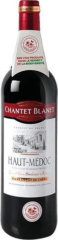Bouteille de vin rouge — AOP(1) VIN ROUGE HAUT-MÉDOC* CHANTET BLANET