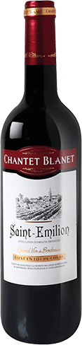 Bouteille de vin rouge — AOP(1) VIN ROUGE SAINT-ÉMILION CHANTET BLANET