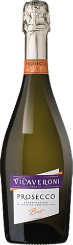 Bouteille de vin effervescent AOP Prosecco Brut « Vilaveroni », millésime 2025/2026