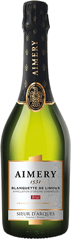 Bouteille de vin effervescent AOP Blanquette De Limoux Brut « Aimery », millésime 2025/2026