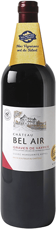 Bouteille de vin rouge — AOP(1) VIN ROUGE GRAVES DE VAYRES CHÂTEAU BEL AIR