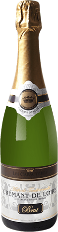 Bouteille de vin effervescent AOP Crémant De Loire Brut « Les Caractères », millésime 2025/2026