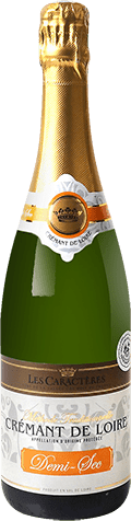 Bouteille de vin effervescent AOP Crémant De Loire Demi-sec « Les Caractères », millésime 2025/2026