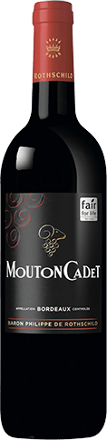 Bouteille de vin rouge — AOP(1) VIN ROUGE BORDEAUX MOUTON CADET
