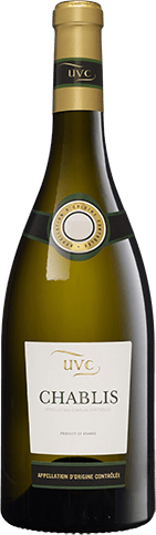 Bouteille de vin blanc AOC Vin Blanc Chablis « La Chablisienne », millésime 2025/2026 — vignoble Bourgogne