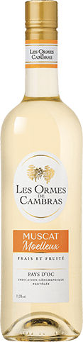 Bouteille de vin blanc — IGP(2) VIN BLANC PAYS D’OC MUSCAT MOELLEUX LES ORMES DE CAMBRAS