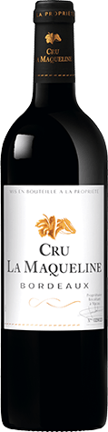 Bouteille de vin rouge — AOP(1) VIN ROUGE BORDEAUX CRU LA MAQUELINE