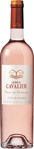 Bouteille de vin rose — AOP(1) VIN ROSÉ CÔTES DE PROVENCE CHÂTEAU CAVALIER