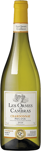 Bouteille de vin blanc — IGP(2) VIN BLANC PAYS D’OC CHARDONNAY LES ORMES DE CAMBRAS