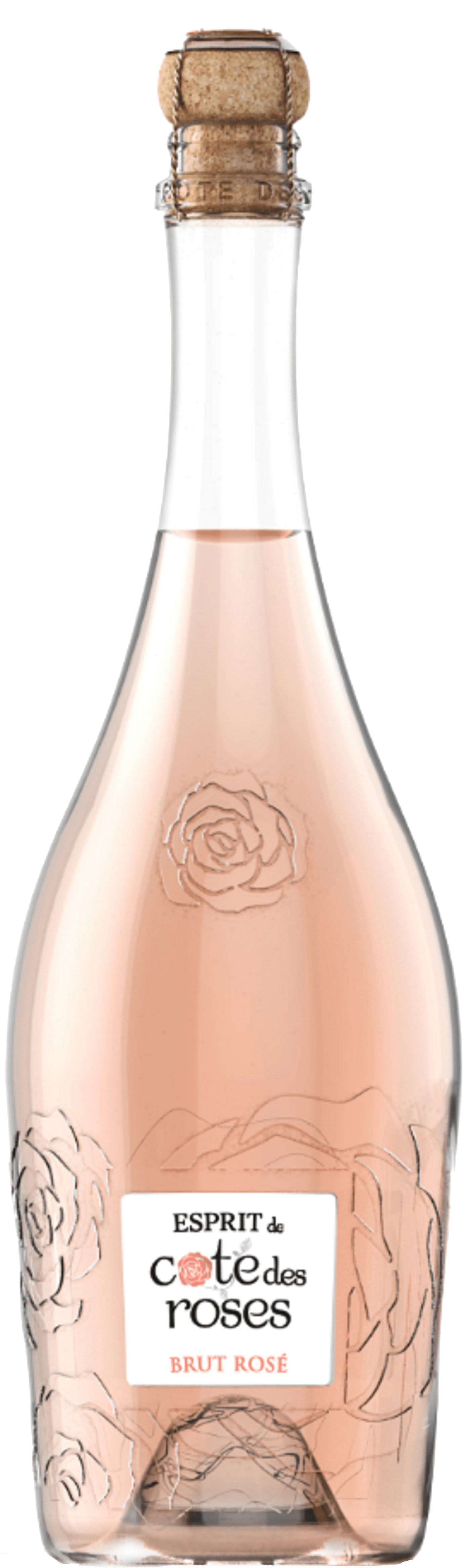 Bouteille de vin effervescent — VIN MOUSSEUX BRUT ROSÉ ESPRIT DE CÔTE DES ROSES GÉRARD BERTRAND